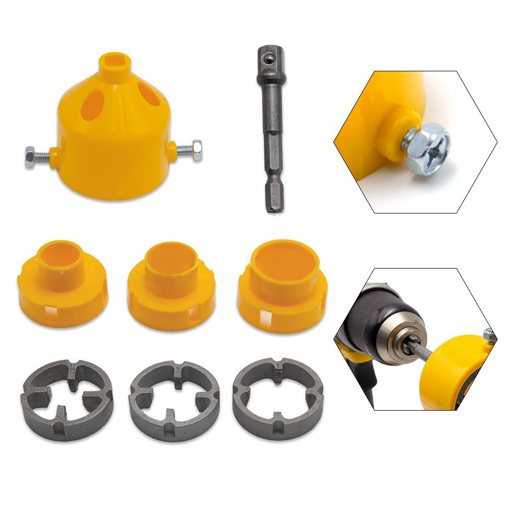Robust Pipe Threading Kit with Convenient Buckle Design for Electric Drills - Picture 18 of 48