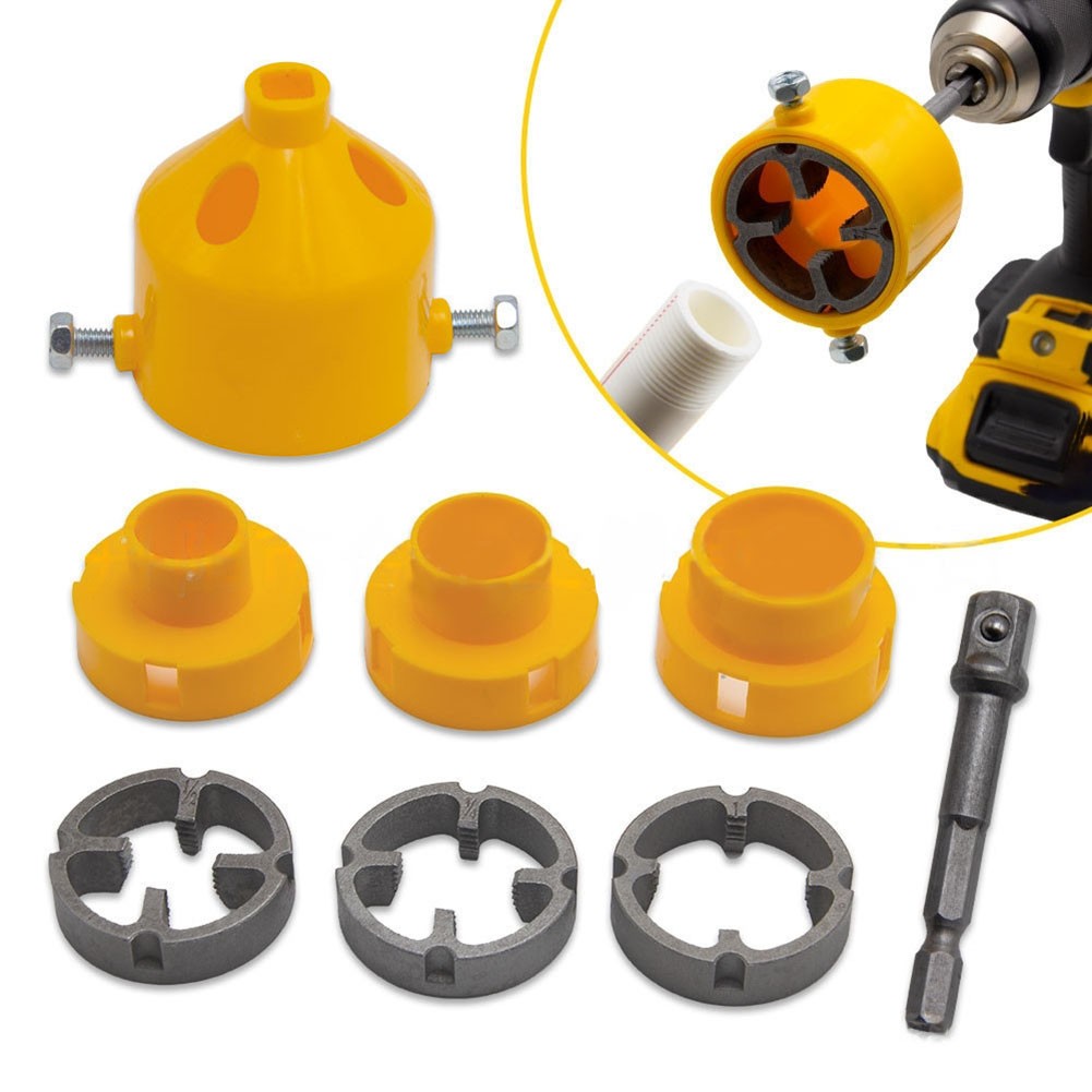 Robust Pipe Threading Kit with Convenient Buckle Design for Electric Drills - Picture 21 of 48