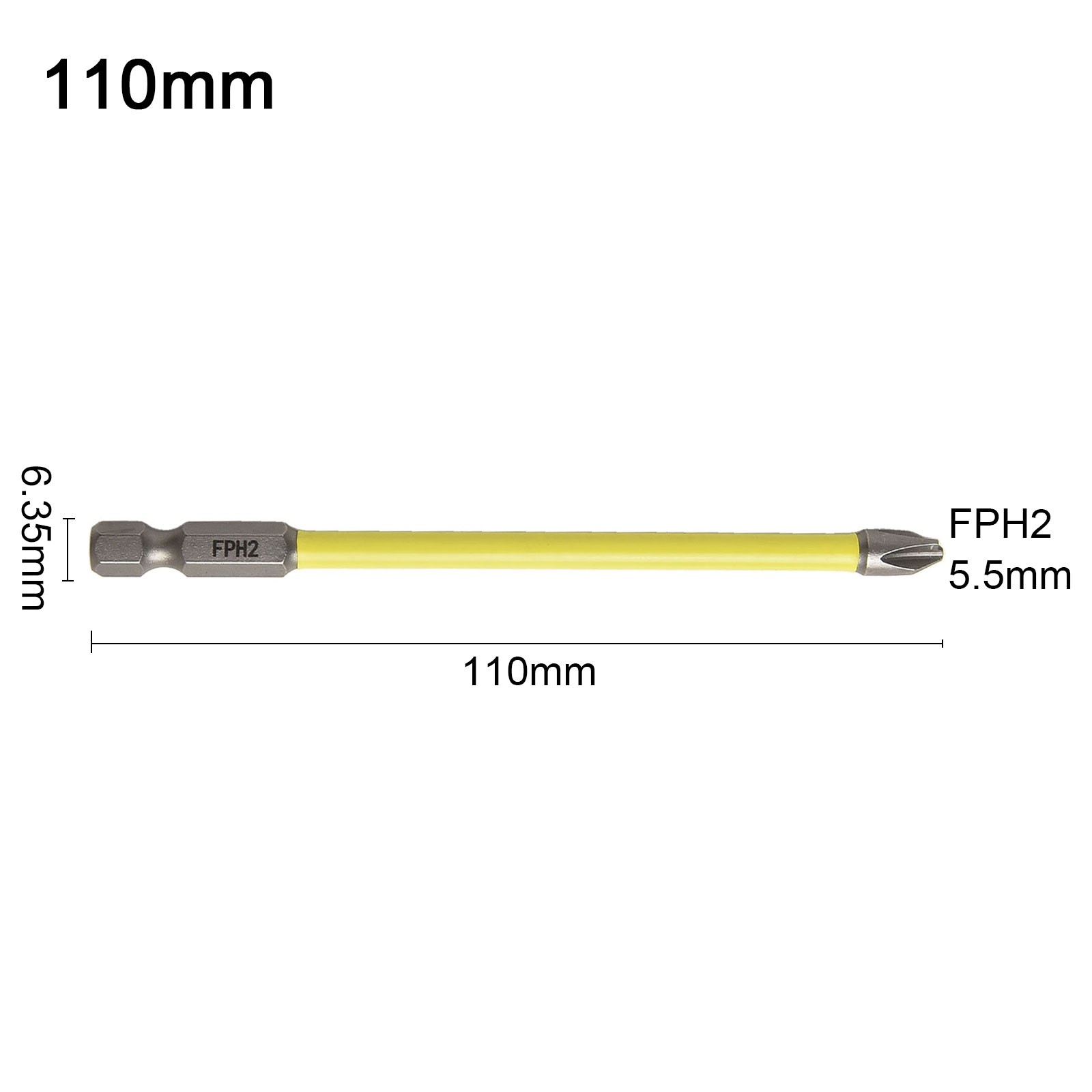 Juego de brocas de destornillador magnético multiusos FPH2 S 2 aleación de acero 65 110 150 mm - Imagen 41 de 111