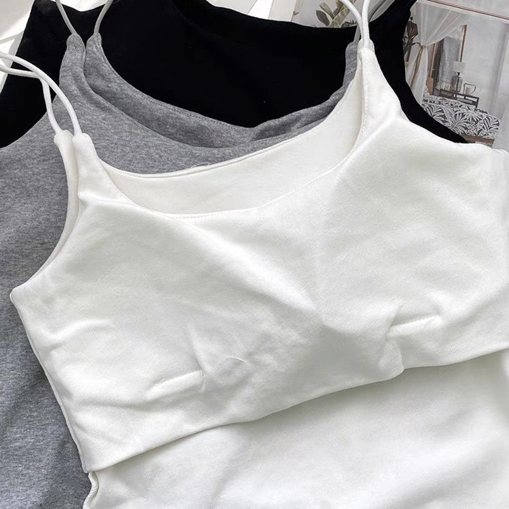 Women's Camisole with Comfortable Strap Bra Pad Perfect for Any Occasion - Picture 25 of 35