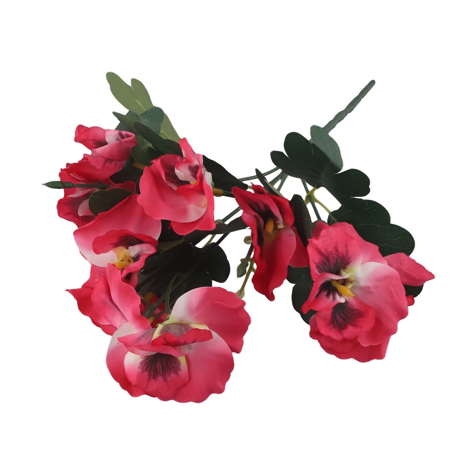 Gorgeous Pansy Artificial Flower Bouquet for Home Plant Decor 10 Heads 26cm - Picture 35 of 72