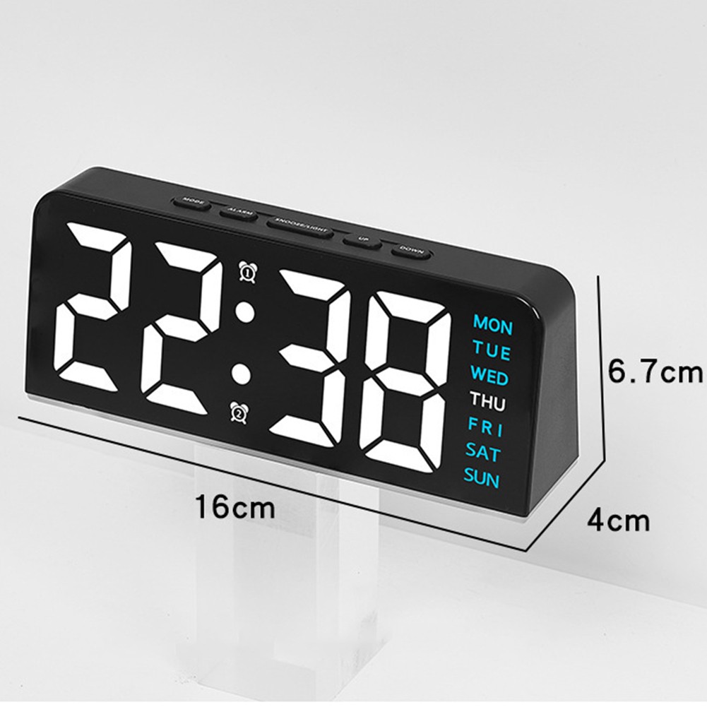 Electronic Clock with Temperature Display and Sound Activated Features