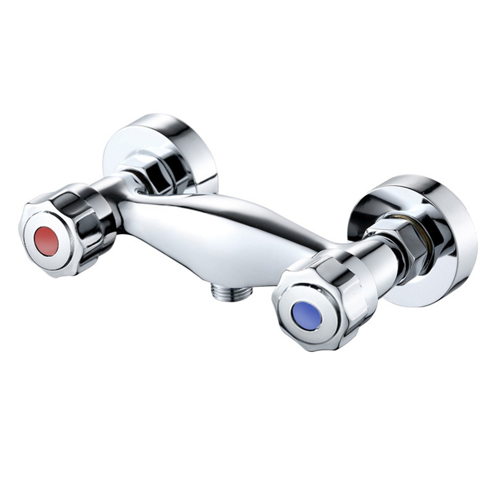 Elegant Chrome Finish Double Switch Shower Faucet for Bathroom Upgrade - Picture 23 of 26