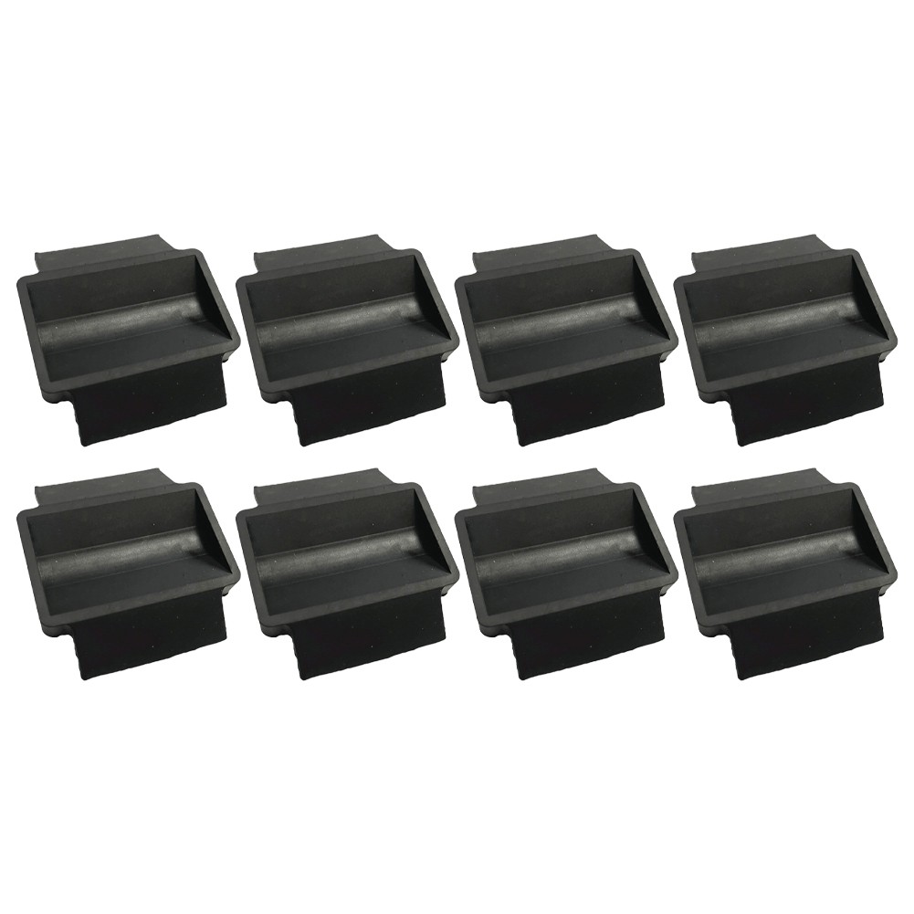 Rubber Caster Cup Set of 8 for Protecting Floors from Furniture Damage