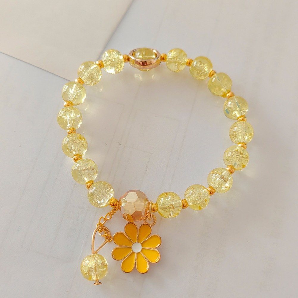 Bracelet marguerite à ventes exceptionnelles la mode avec perles de verre brillant pour événements s