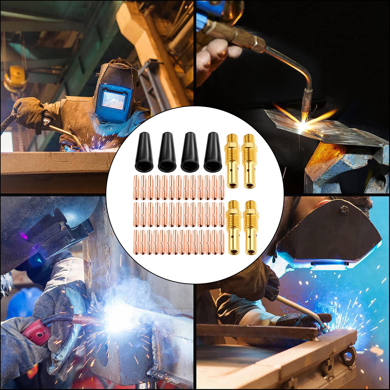 Kit 24 Pièces Pour Pistolet à Souder Sans Gaz - Buses Flux Core 0,030" Pour Weld-Pak