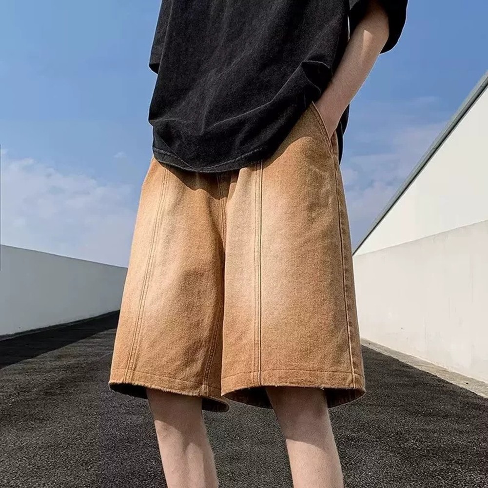 Schlanke und stilvolle Vintage Fünf-Punkt-Jeans-Shorts für warmes Wetter für - Bild 15 von 47