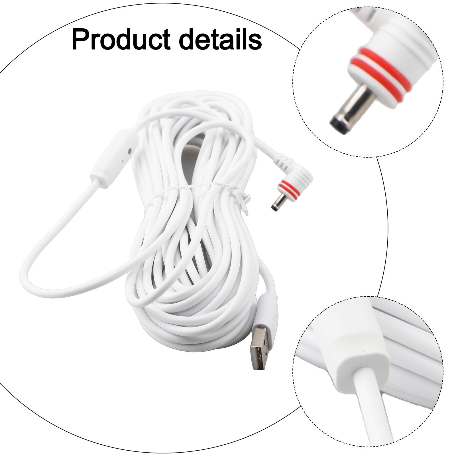 Adapter und Stromkabel für mehrere für Ring Kamera Modelle wetterfest - Bild 27 von 36