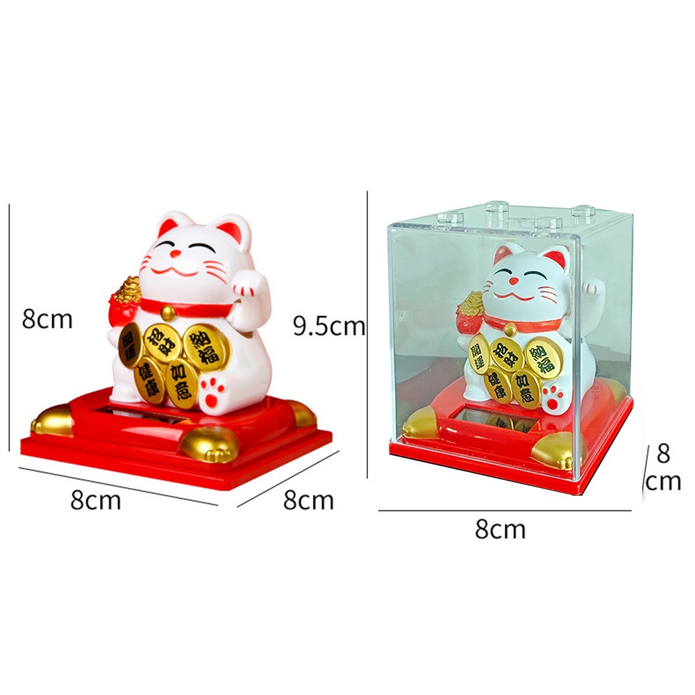 Dekorative Solar winkende Katze Figur symbolisiert Glück für jede Umgebung - Bild 17 von 28