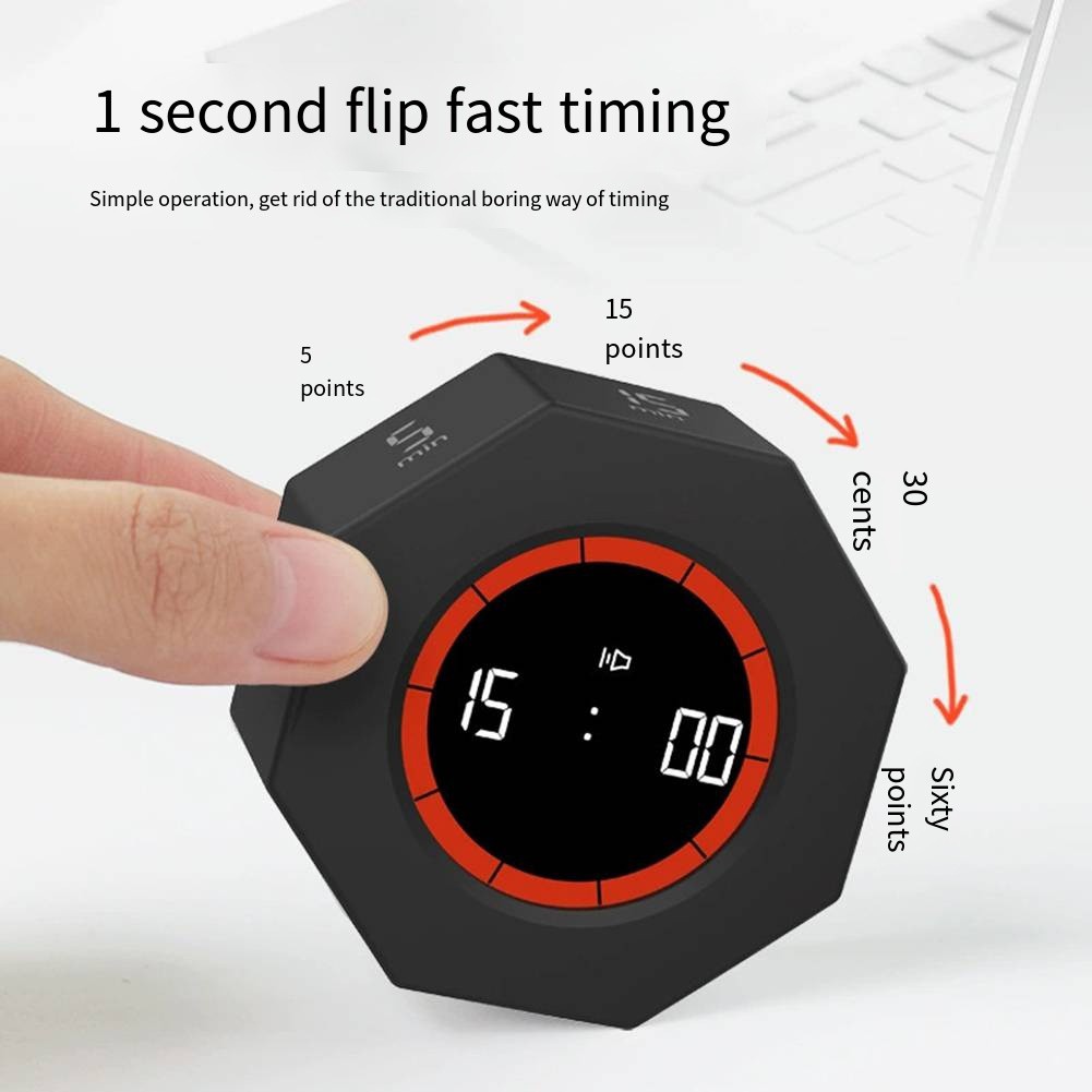 Sleek Minimalist Cube Timer for Efficient Time Tracking in Any Setting - Picture 23 of 24