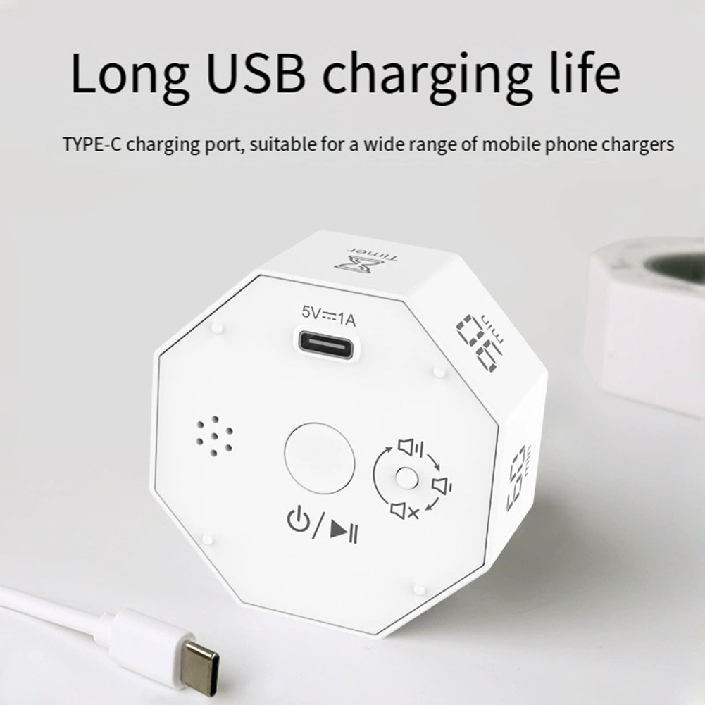Sleek Minimalist Cube Timer for Efficient Time Tracking in Any Setting - Picture 17 of 24