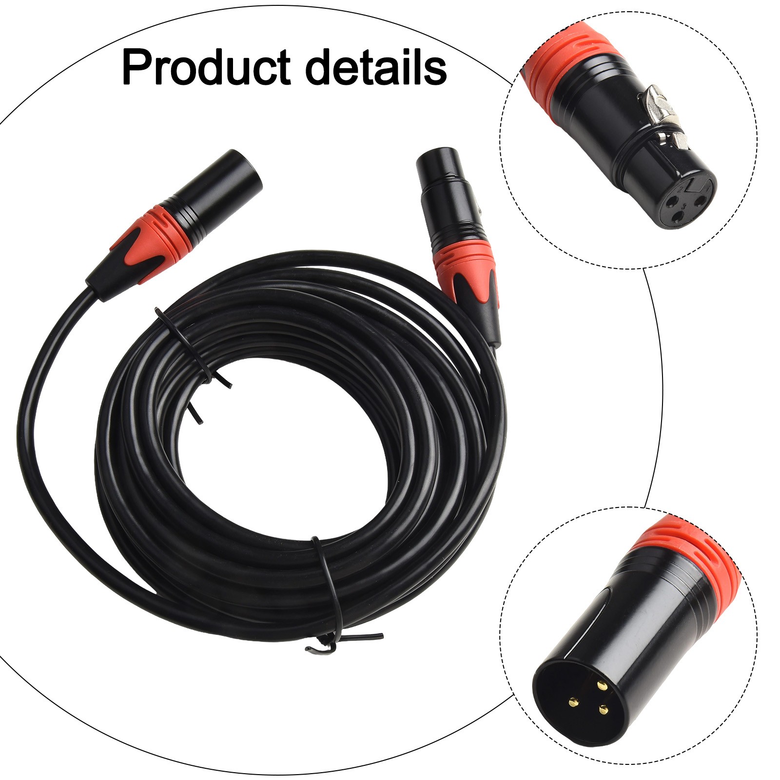 Cable Solutions Câbles XLR Haute Performance Disponible en Différentes Longueu - Photo 27 sur 29