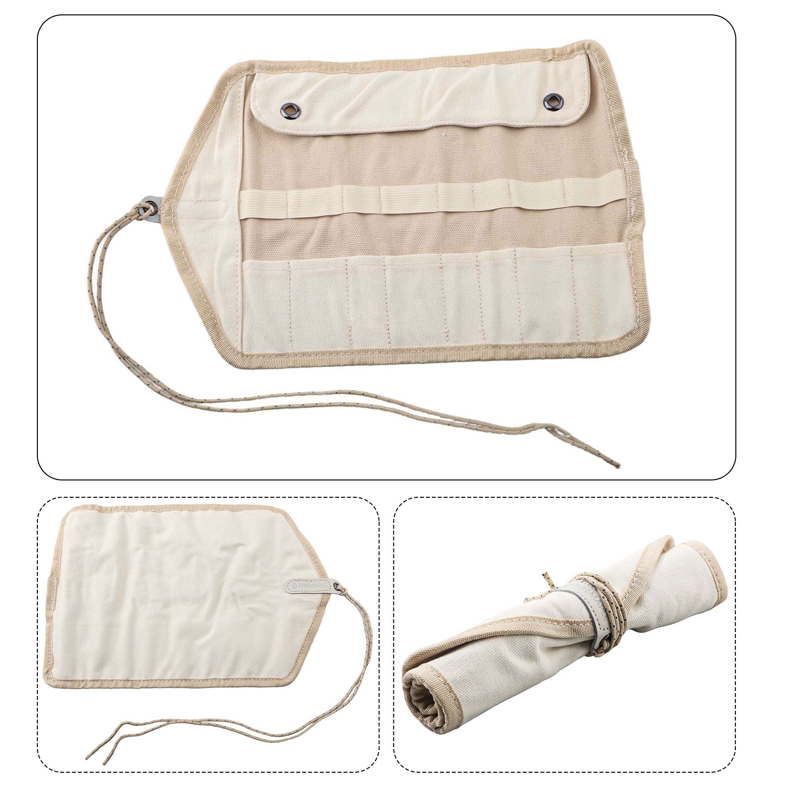 Schlanke Design Canvas Utensilientasche ideal für Camping oder Zuhause Esseinri - Bild 20 von 27