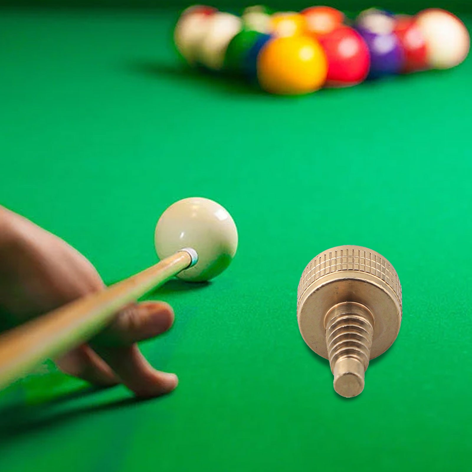 Brass Pool Cue Extension Screw Securely Connect Your Billiard Cue Tips