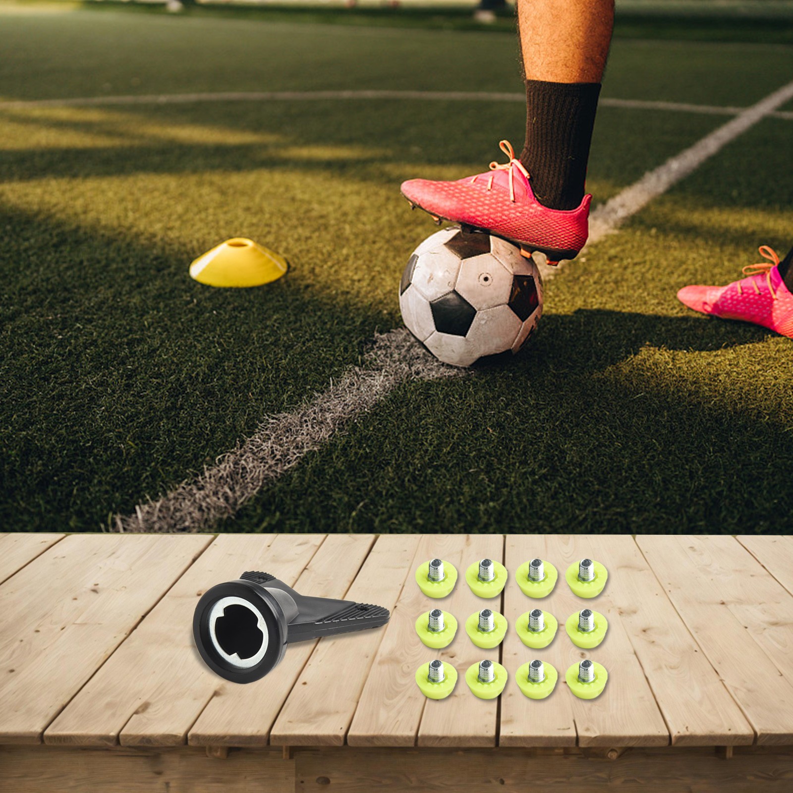 Pack of Twelve Football Boot Studs with Strong Grip and Anti Slip Design - Zdjęcie 14 z 35