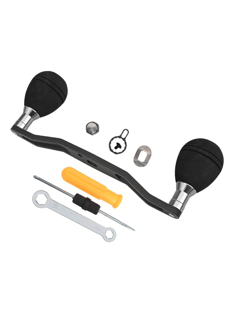 Increíble mango de carrete de pesca de fibra de carbono de 140 mm de longitud con kit de accesorios - Imagen 26 de 30