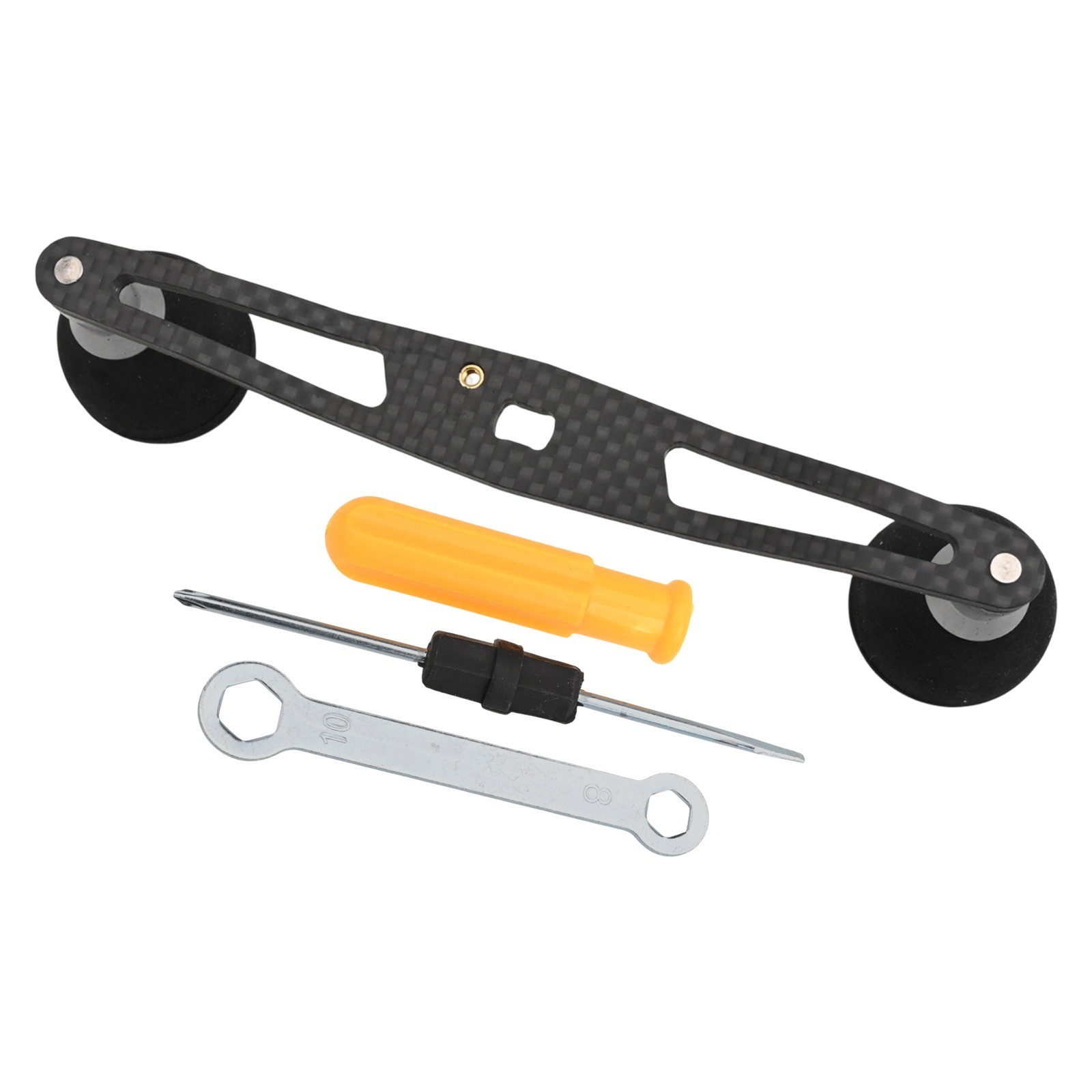 Increíble mango de carrete de pesca de fibra de carbono de 140 mm de longitud con kit de accesorios - Imagen 19 de 30