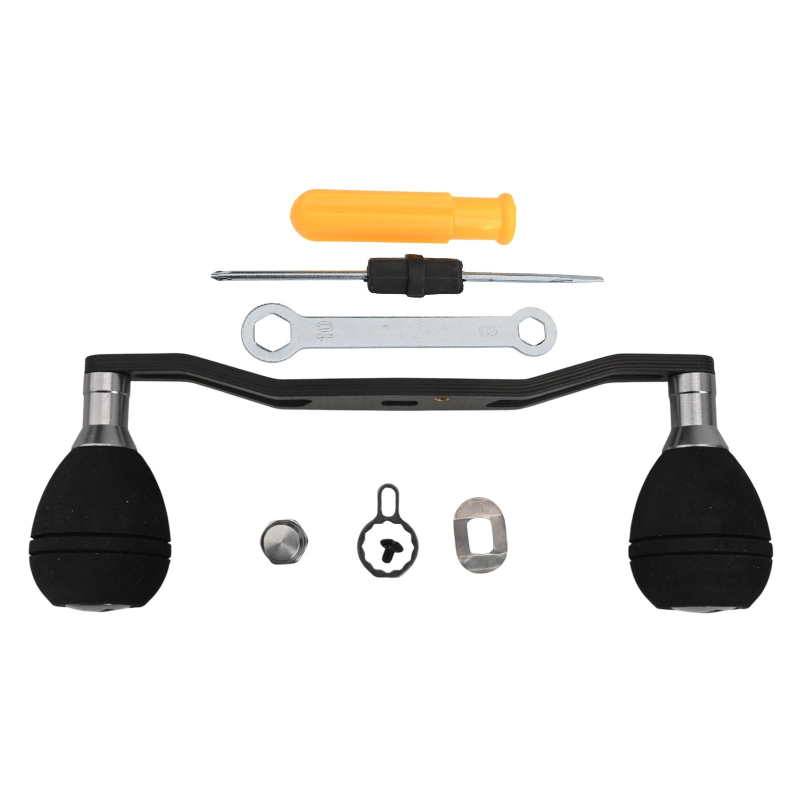 Increíble mango de carrete de pesca de fibra de carbono de 140 mm de longitud con kit de accesorios - Imagen 25 de 30