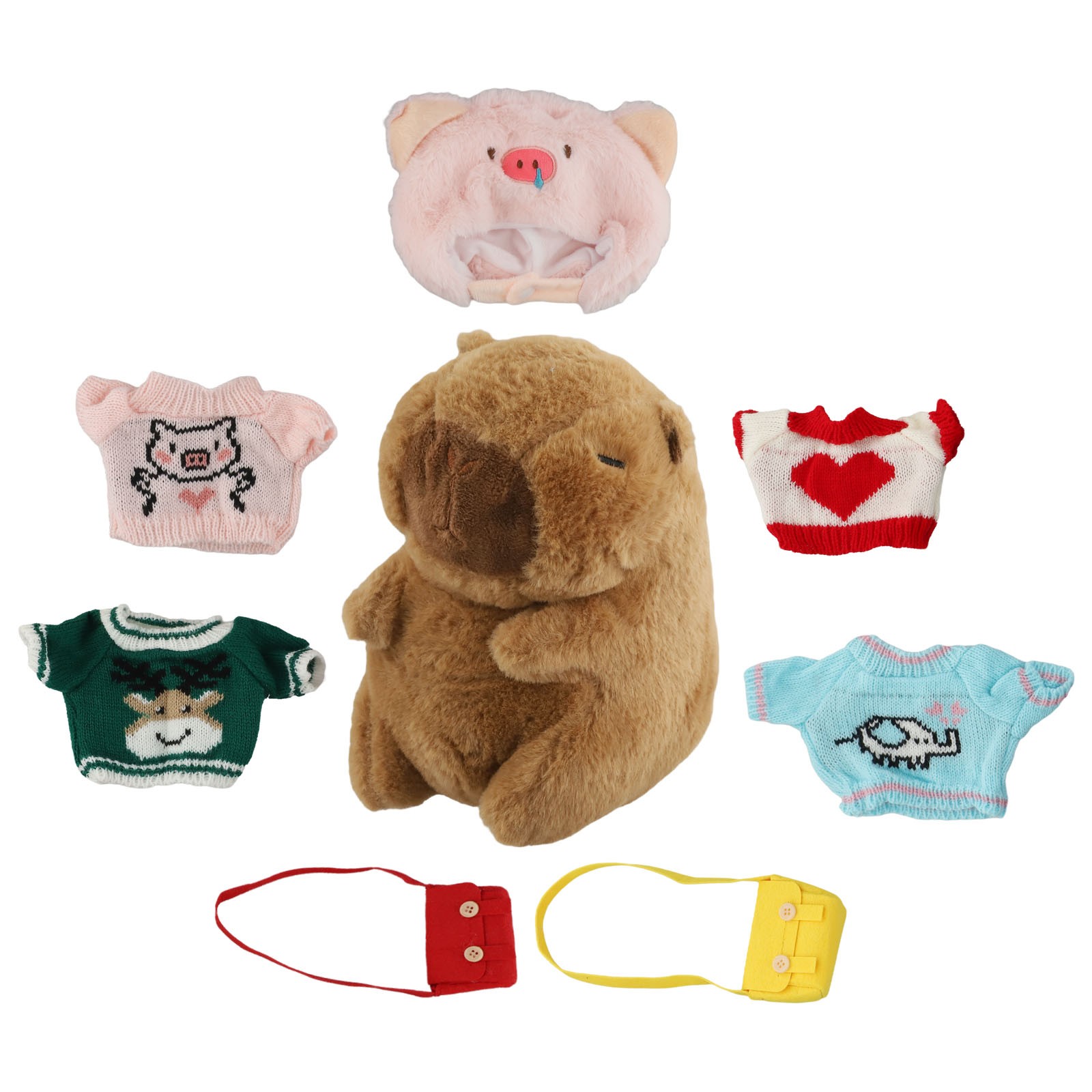Inspirer la créativité chez les enfants avec mode peluche capybara et 7 vêtements