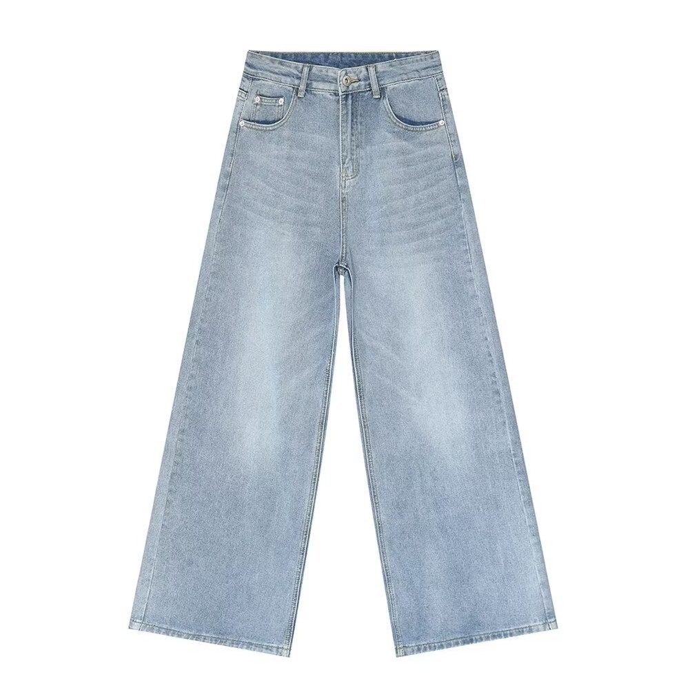 Modische Herren Baggy Jeans Hose mit weiten Beinen für Freizeit Outfits - Bild 16 von 40