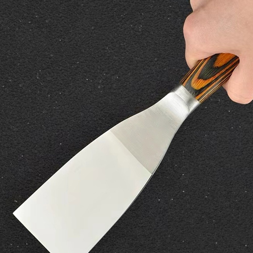Stainless Steel Putty Shovels in 1 to 4 Inch Sizes with Wooden Grip Handles - Afbeelding 16 van 20