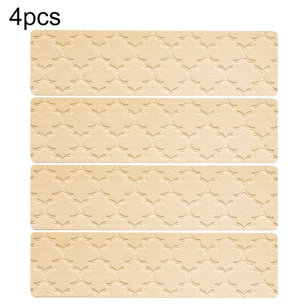 Reusable Non Slip Stair Rugs 4 Pack for Easy Application and For Safety