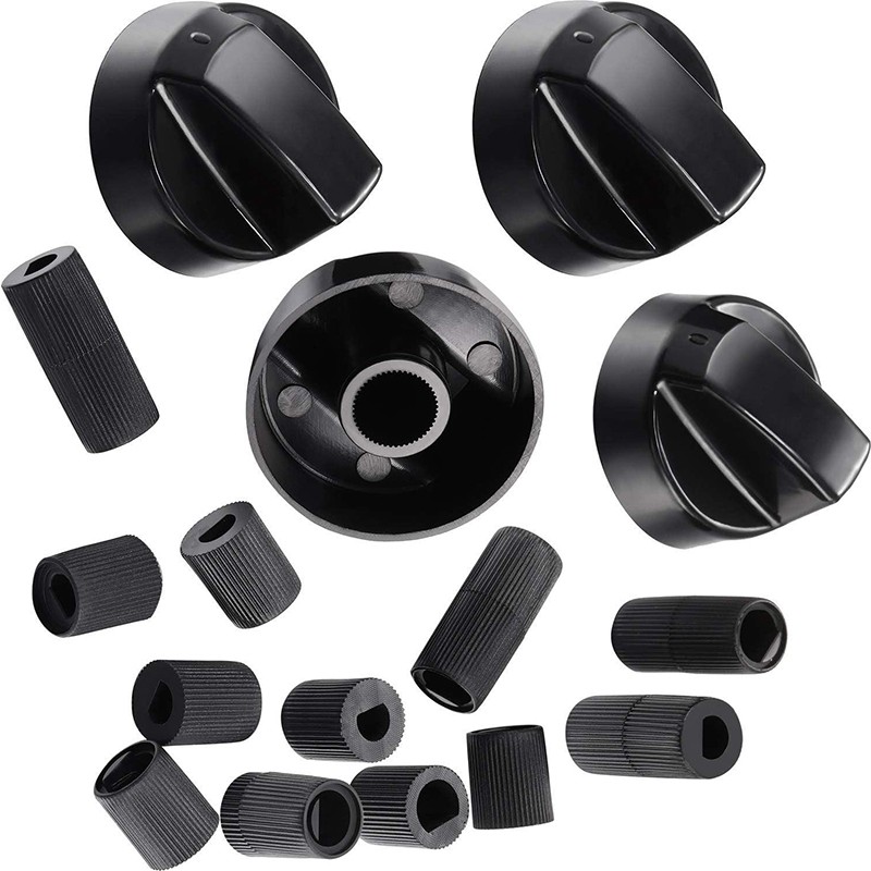 For Stove Replacement Knobs 4 Knobs and 12 Adapters for Effortless Installation - Picture 13 of 16