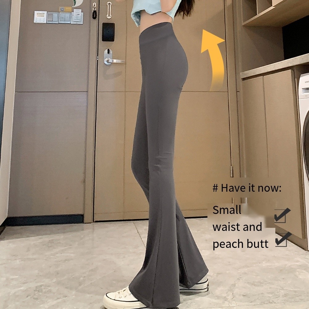 Pantalon de yoga évasé à la achats mode pour femme avec taille haute pour sorties décontractées