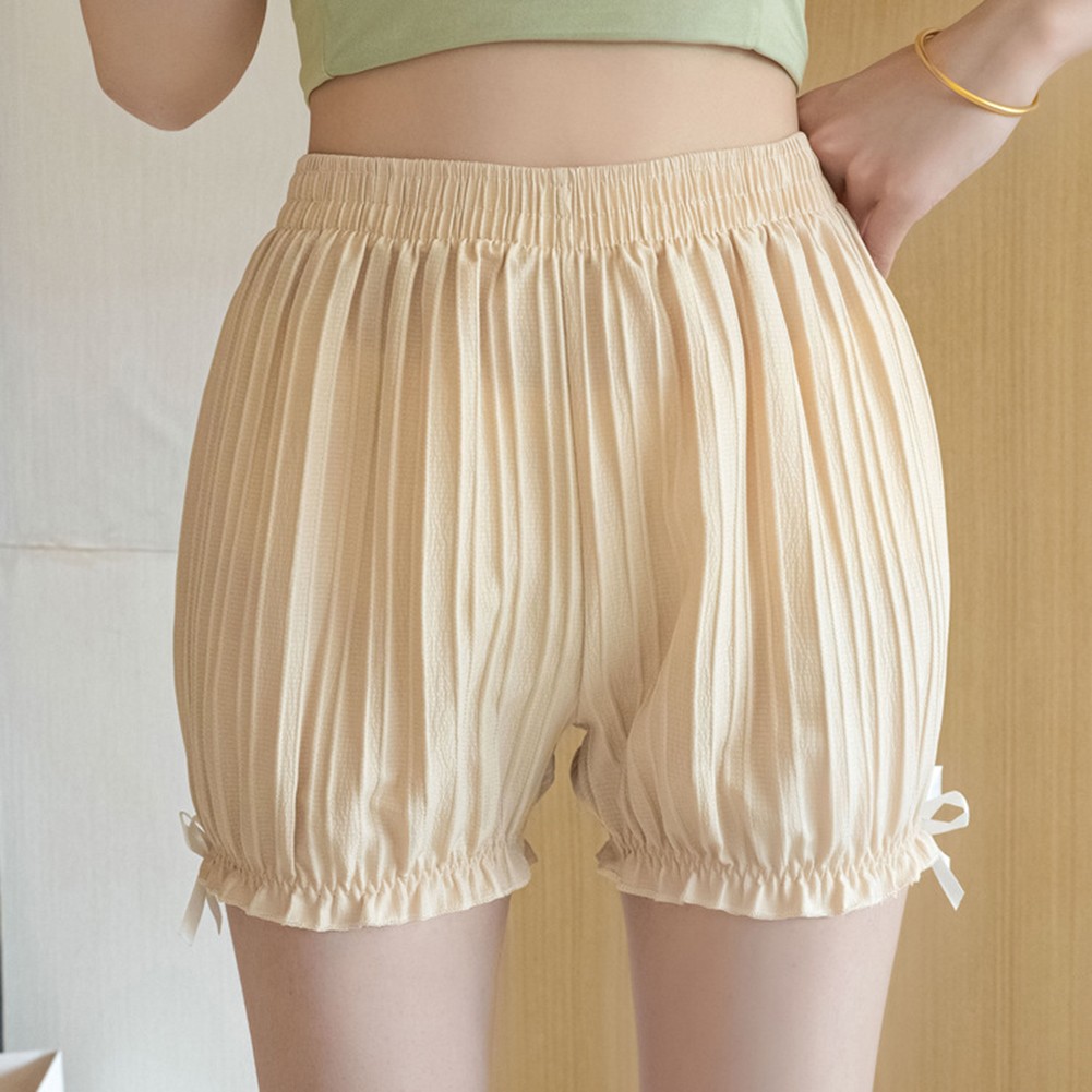 Cotton Casual Bloomers for Women Stylish with Cute Bow and Solid Colors - Picture 13 of 32