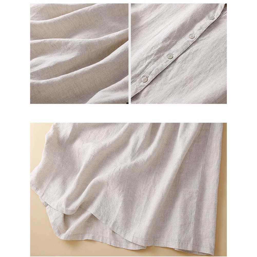 Fashionable Plus Size Summer Dress for Women Retro Loose Style Apparel - Picture 16 of 28