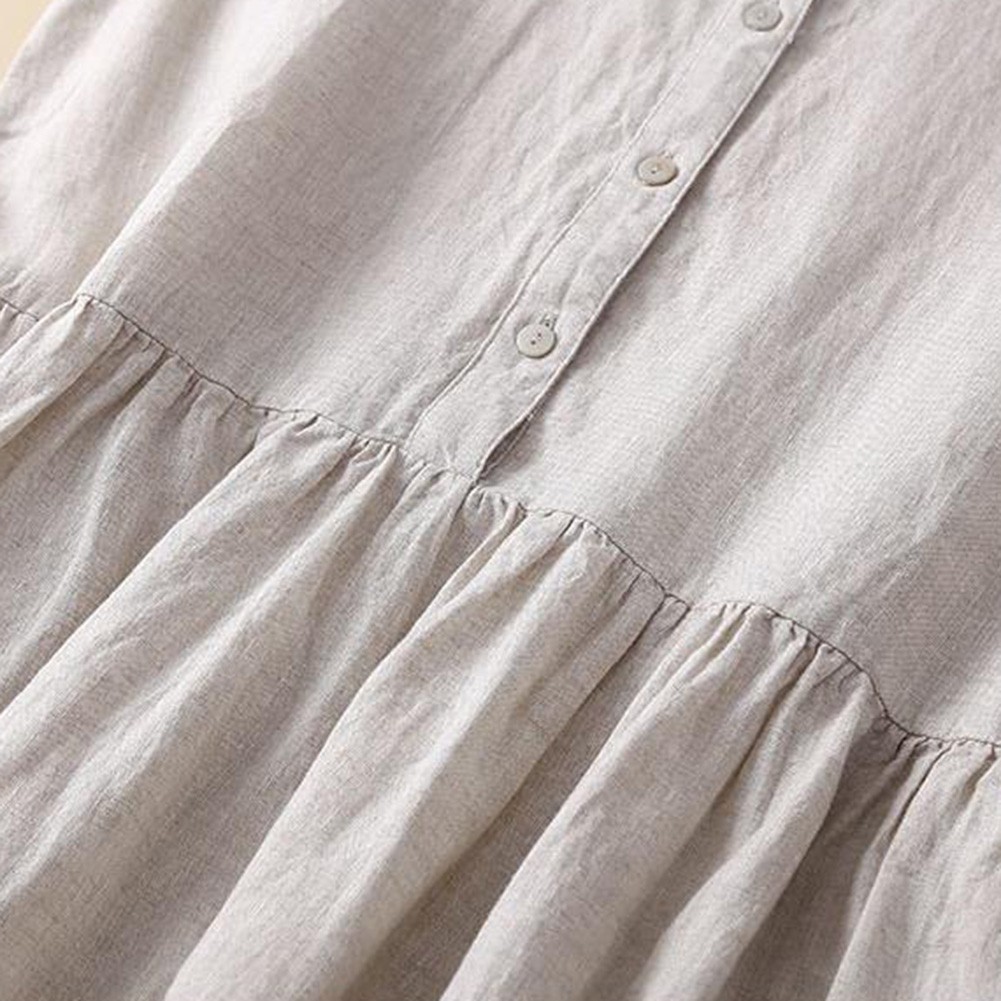 Fashionable Plus Size Summer Dress for Women Retro Loose Style Apparel - Picture 15 of 28