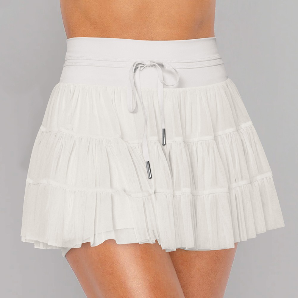 Practical Women's Mesh Pleated Safety Pants Skirt Suitable for Daily Activities - Picture 14 of 32