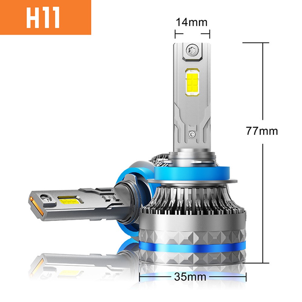 2PCS Waterproof Car LED Headlights in Silver Color for All Weather Use - Picture 7 of 15