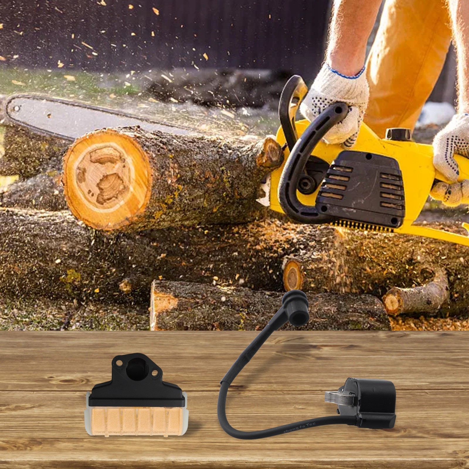 Zündspule Für Kettensäge – Passend Für Stihl MS210, MS230, MS250 – Inkl. 3 Kabeln