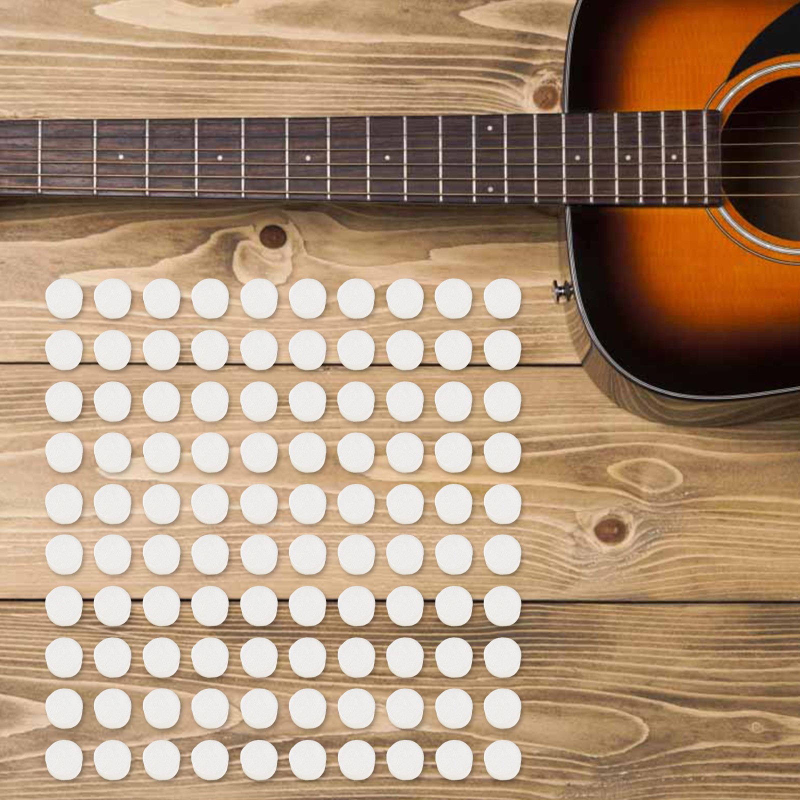 Juego de 100 marcadores acrílicos negros con incrustaciones de puntos para diapasón de guitarra de 6 mm de diámetro - Imagen 38 de 51