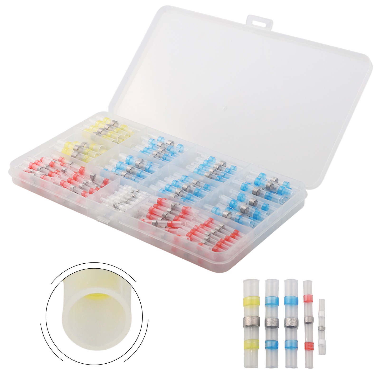 Waterproof Solder Seal Connectors Kit 120 or 200PCS for Vehicles Wiring - Afbeelding 33 van 44