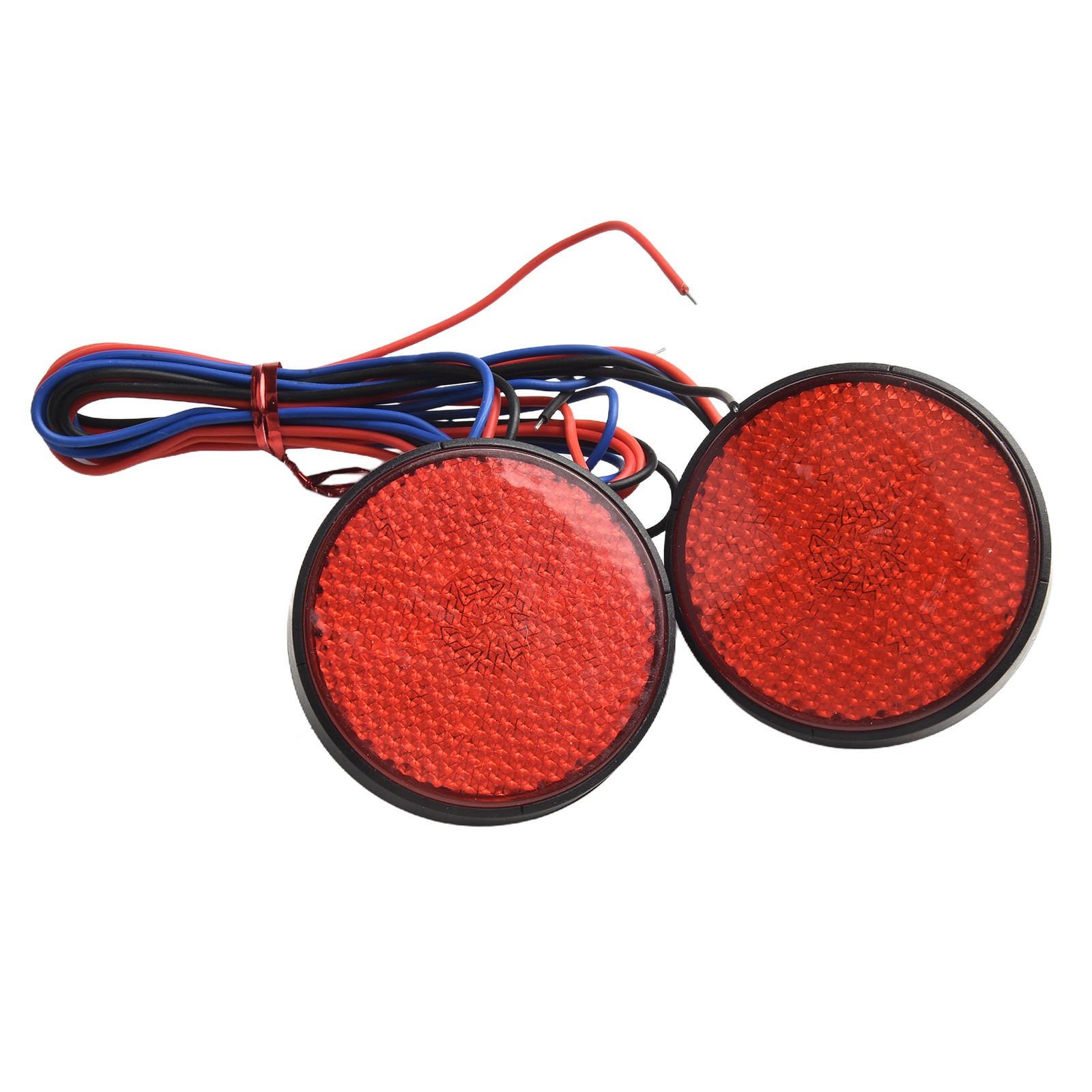 High Brightness Round LED Tail Lights 2pcs for Car Truck Rear Bumper Reflector - Picture 30 of 35