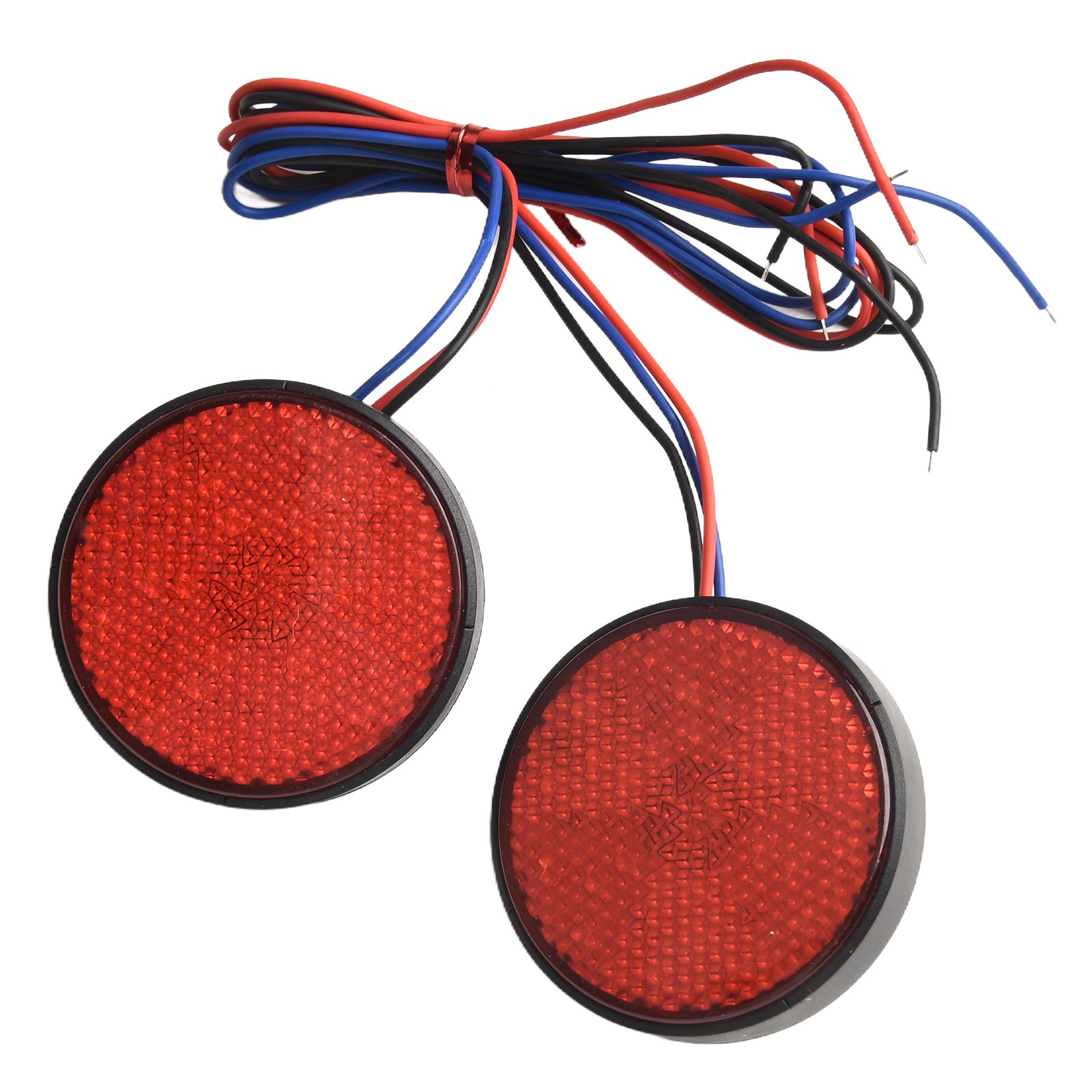 High Visibility 12V Round LED Tail Light Set for Vehicles and Scooters - Picture 31 of 36