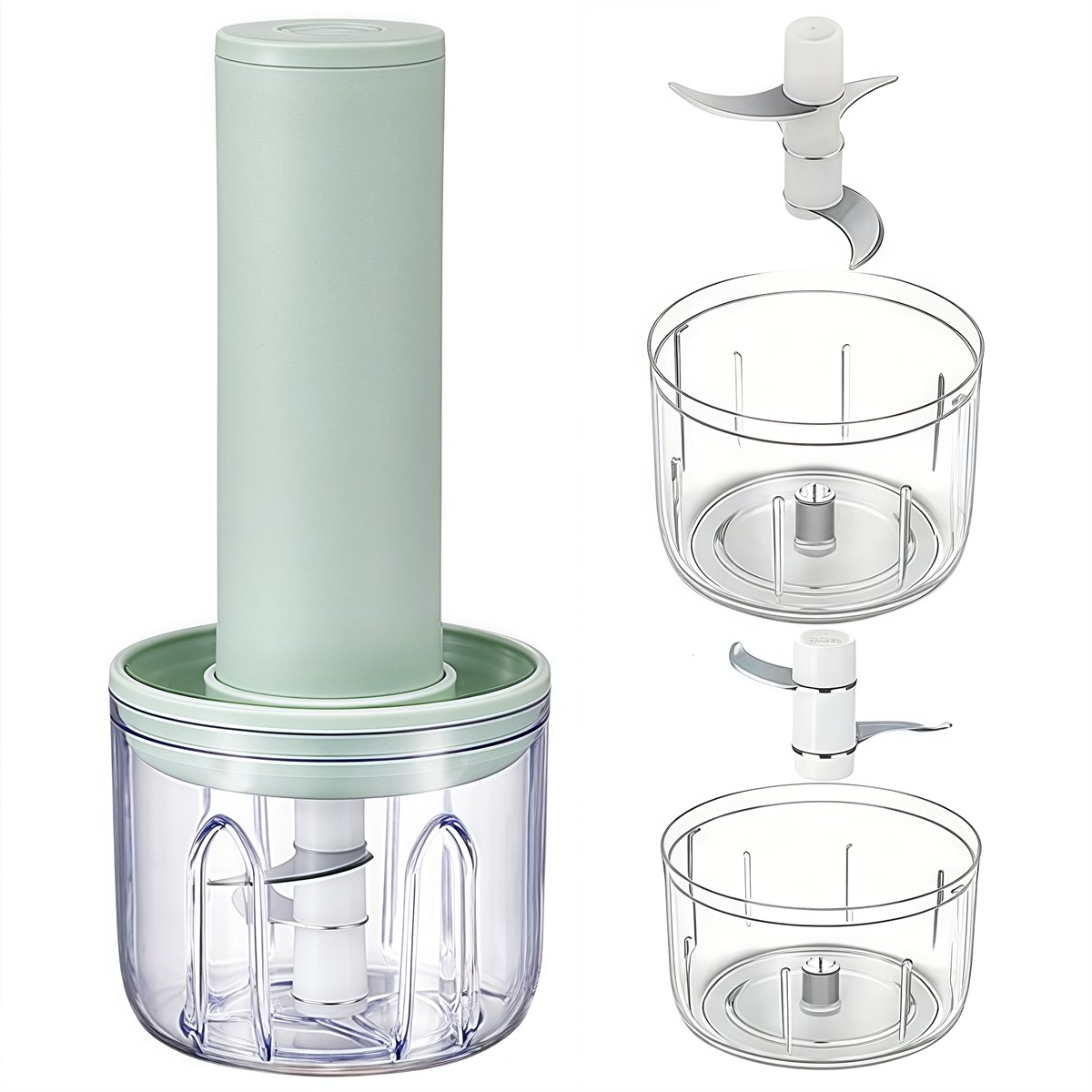 Compact USB Veggie Chopper Machine for Effortless Garlic and Vegetable Cutting
