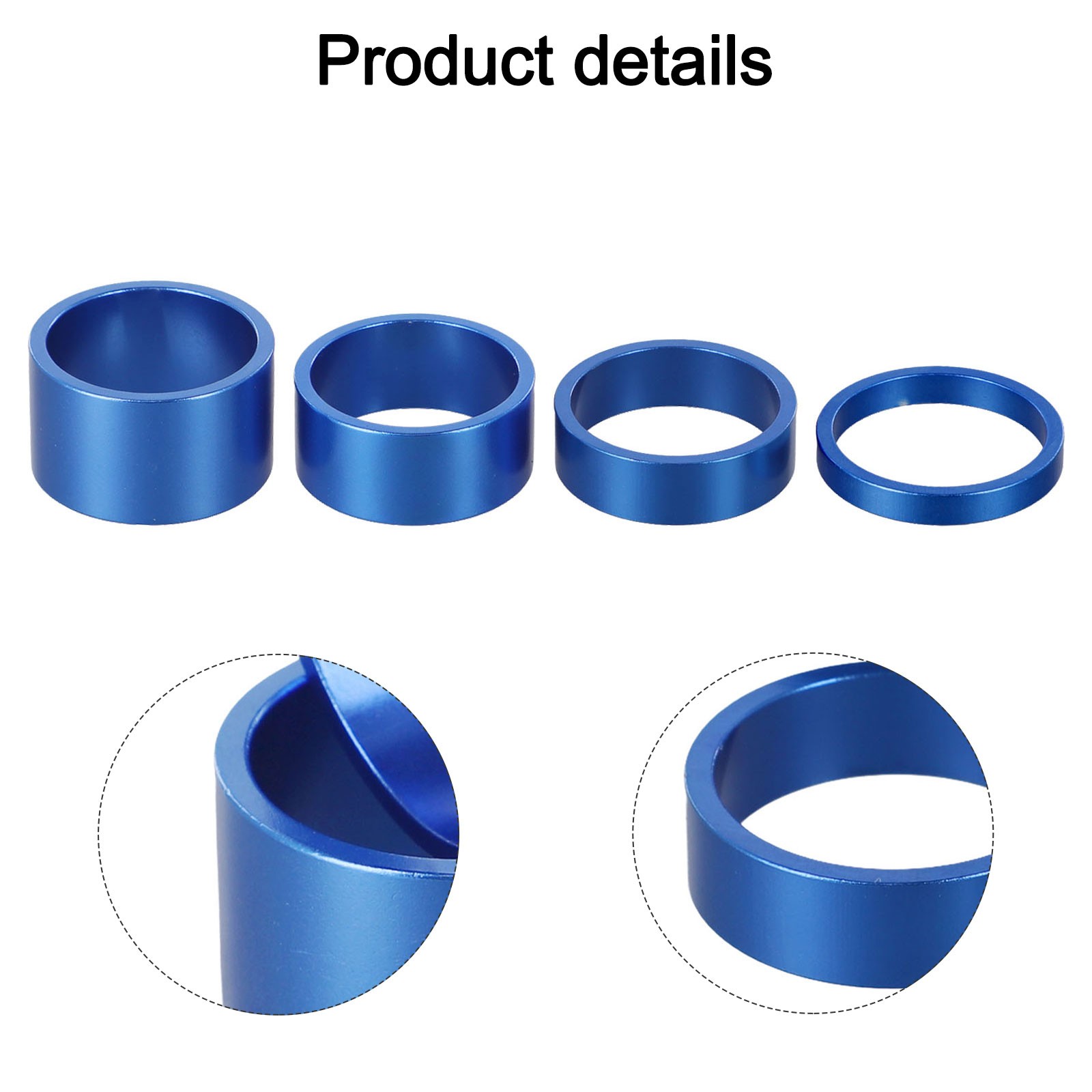 Aluminum Alloy 4Pcs/set Bike Headset Spacer for 28 6mm Front Fork Stem - Imagen 26 de 29