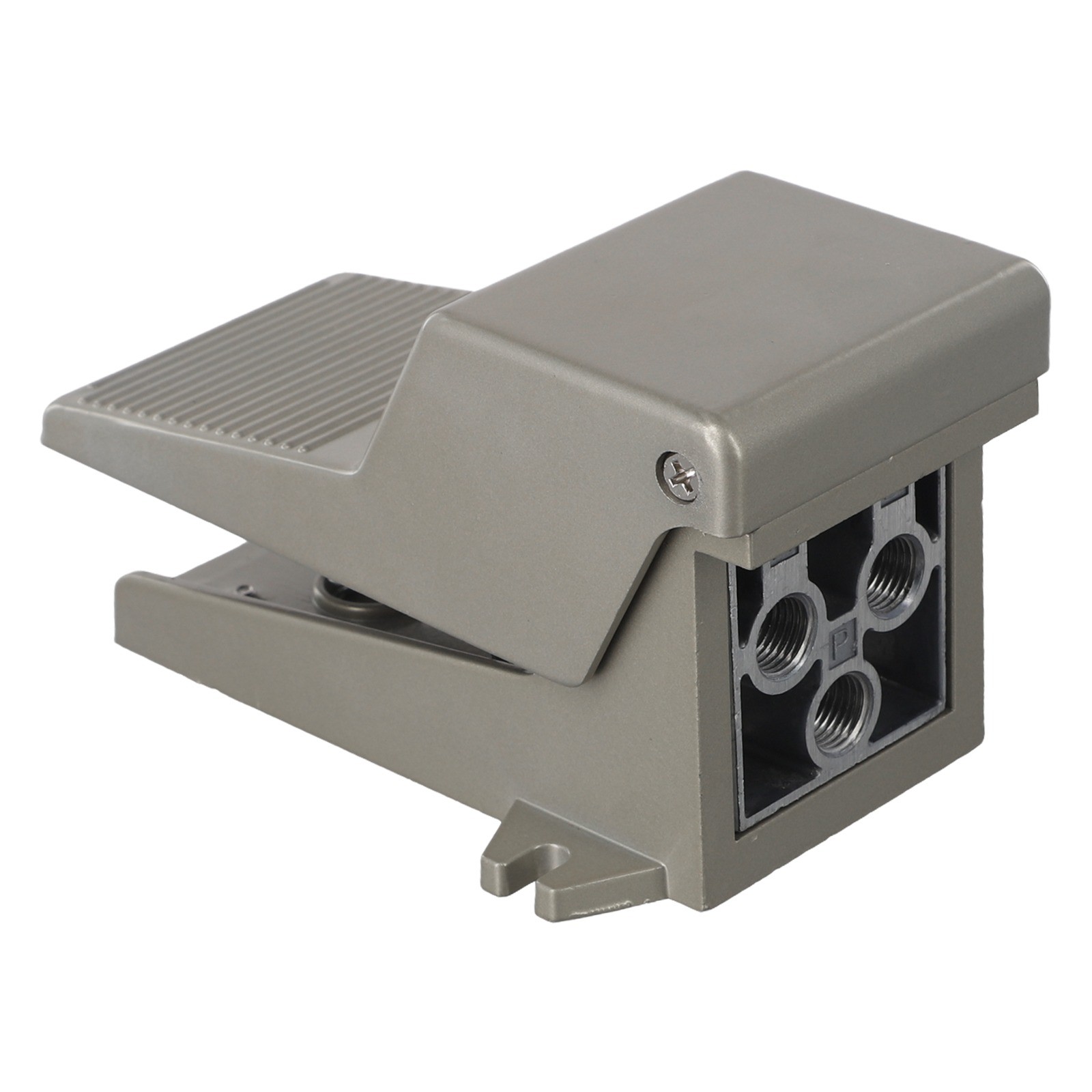 Silver Momentary Switch Compact Compact Size économies Hands-Free Operation Metal