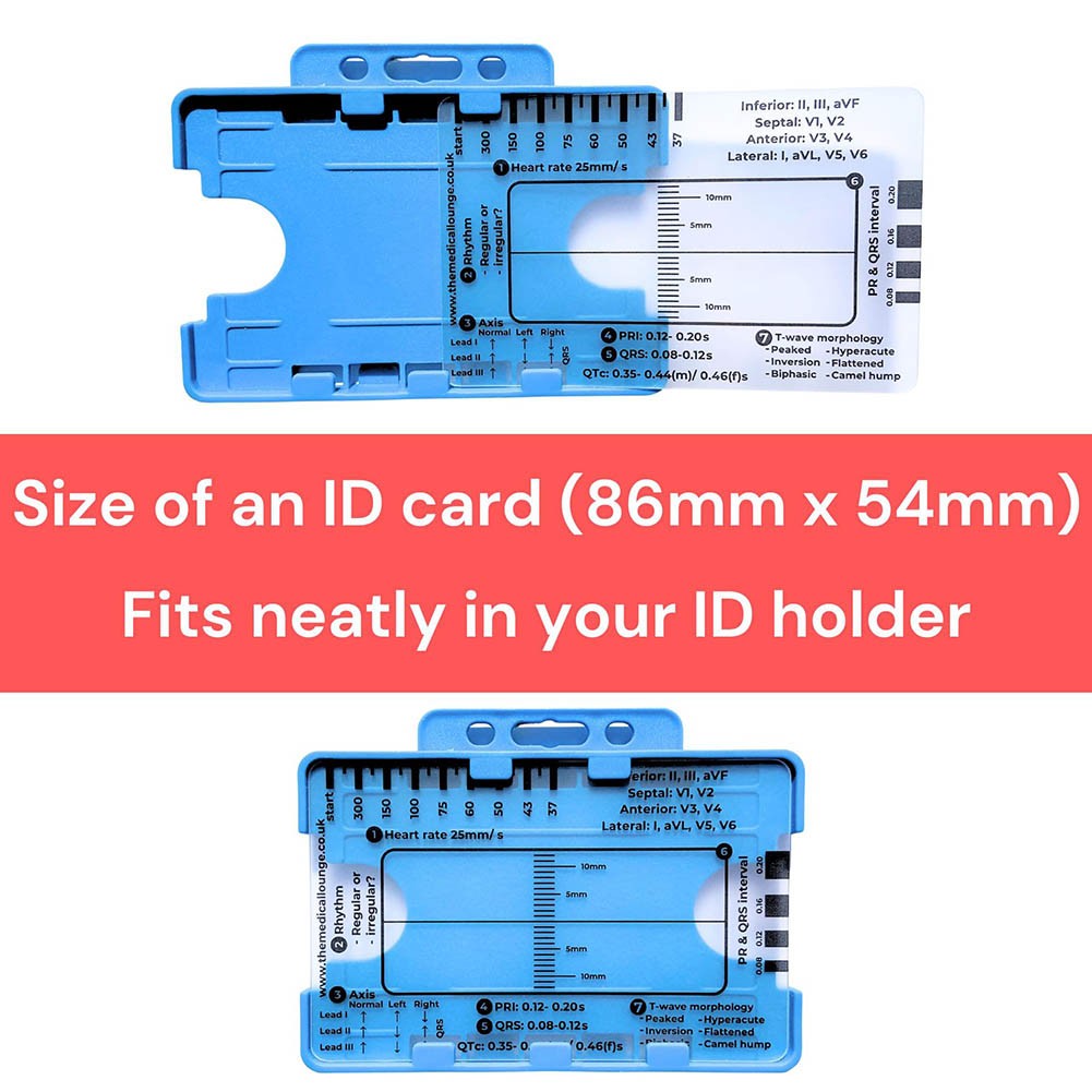 Comprehensive ECG Ruler Featuring 7 Steps for Simplified Data Interpretation