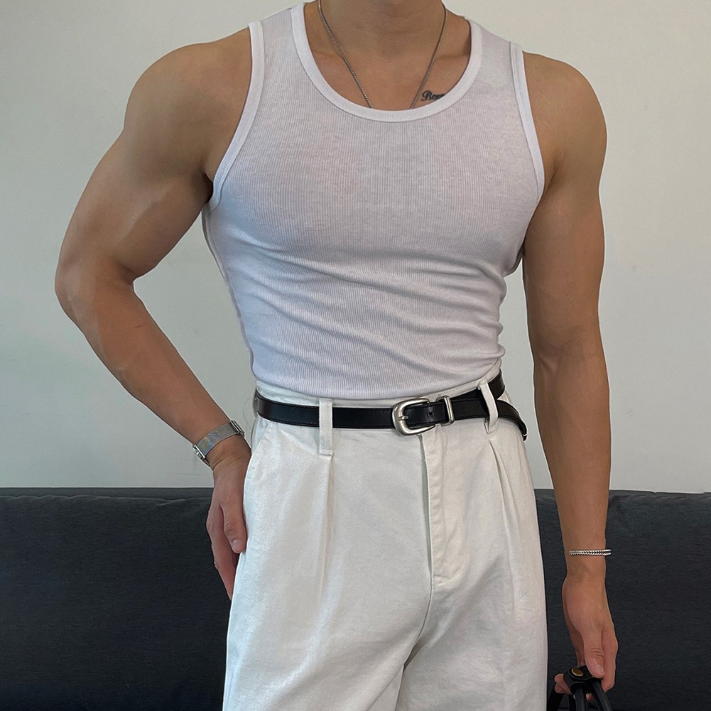 Casual Mens Sleeveless Tank Top for Bodybuilding and Leisure Activities - Picture 16 of 22