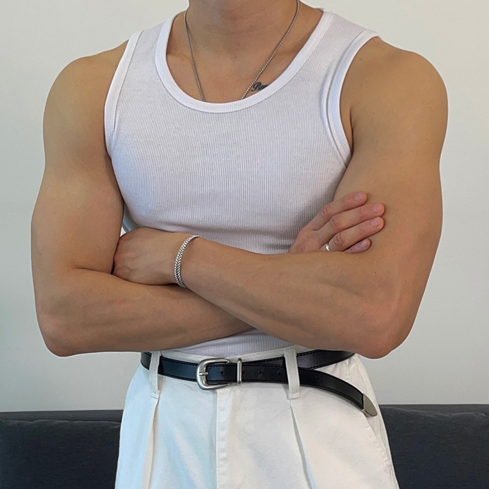 Casual Mens Sleeveless Tank Top for Bodybuilding and Leisure Activities - Picture 18 of 22