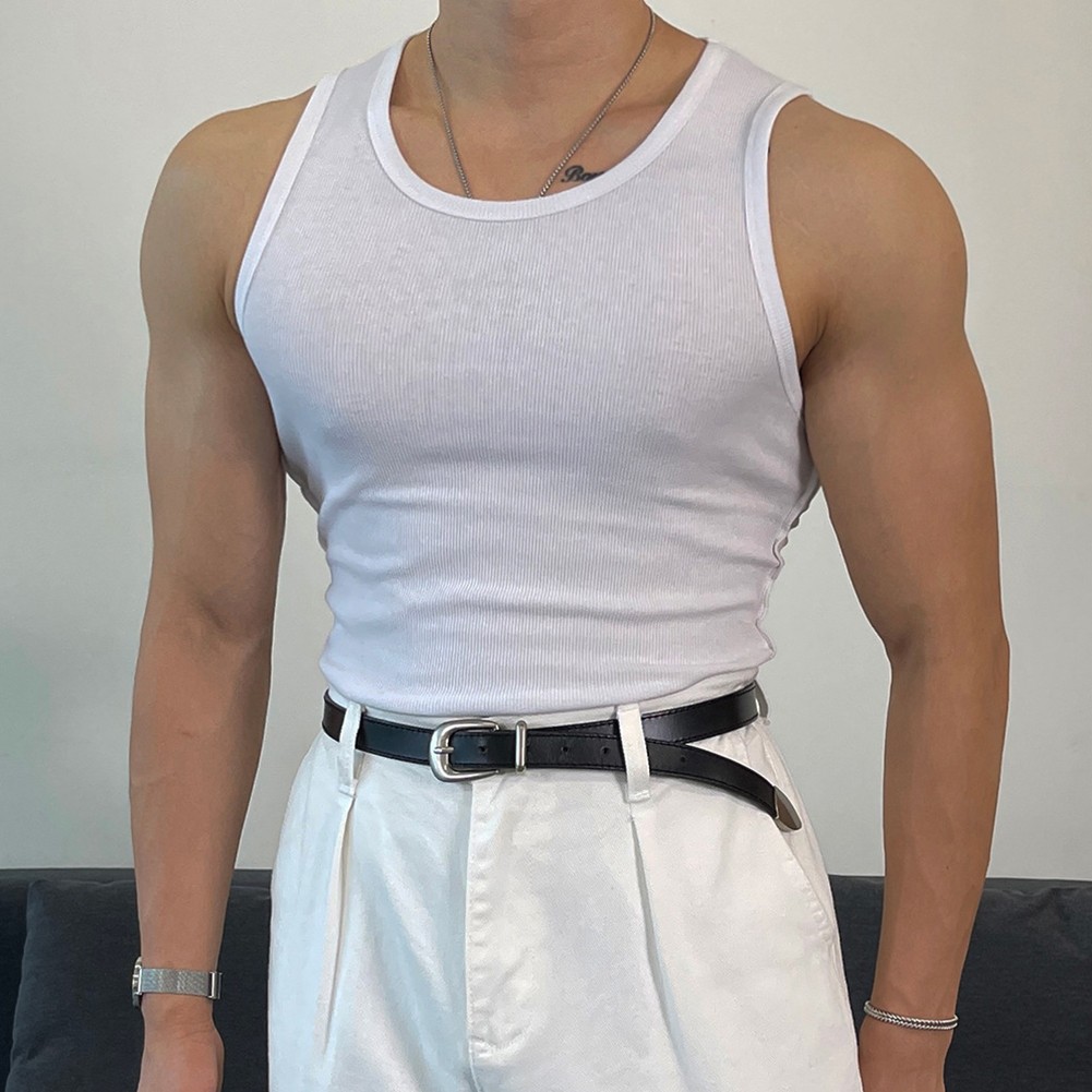Casual Mens Sleeveless Tank Top for Bodybuilding and Leisure Activities - Picture 13 of 22