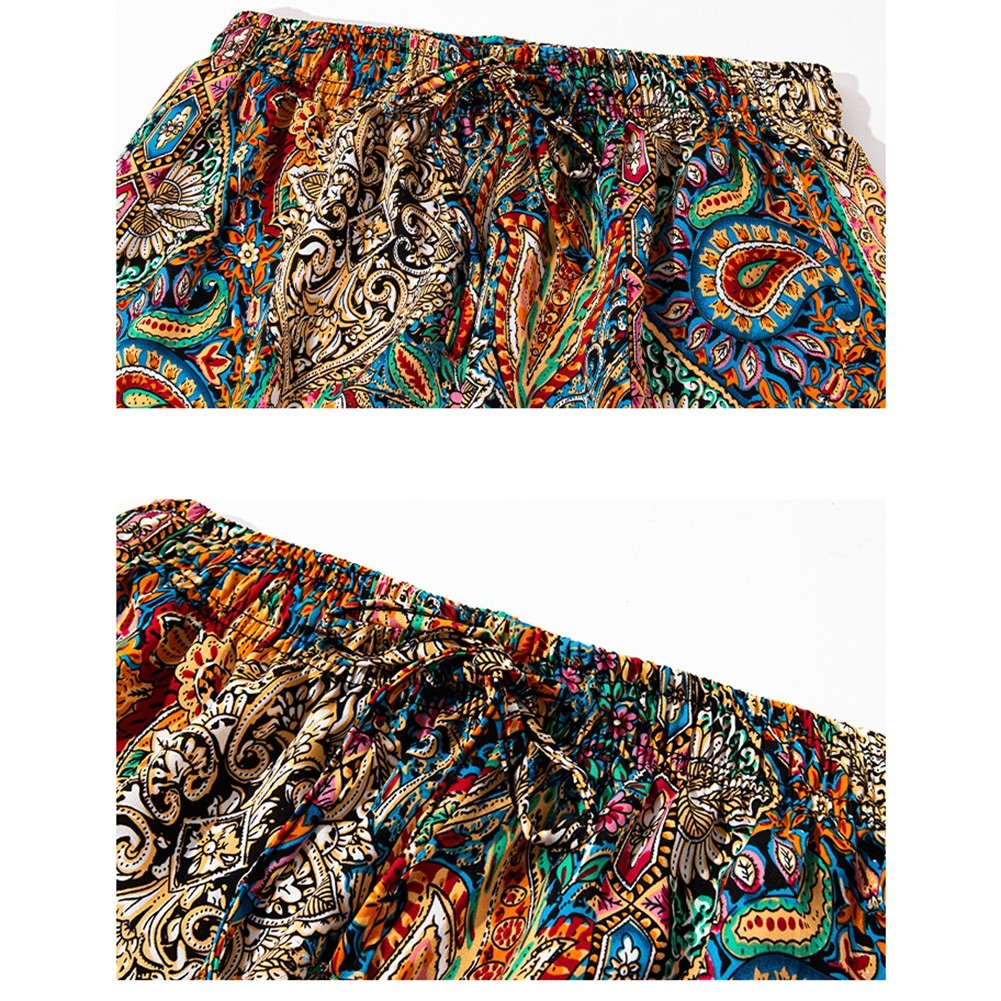 Trendige lockere Hose mit weitem Bein für Damen mit leuchtendem Sommer Batik Mu - Bild 18 von 32