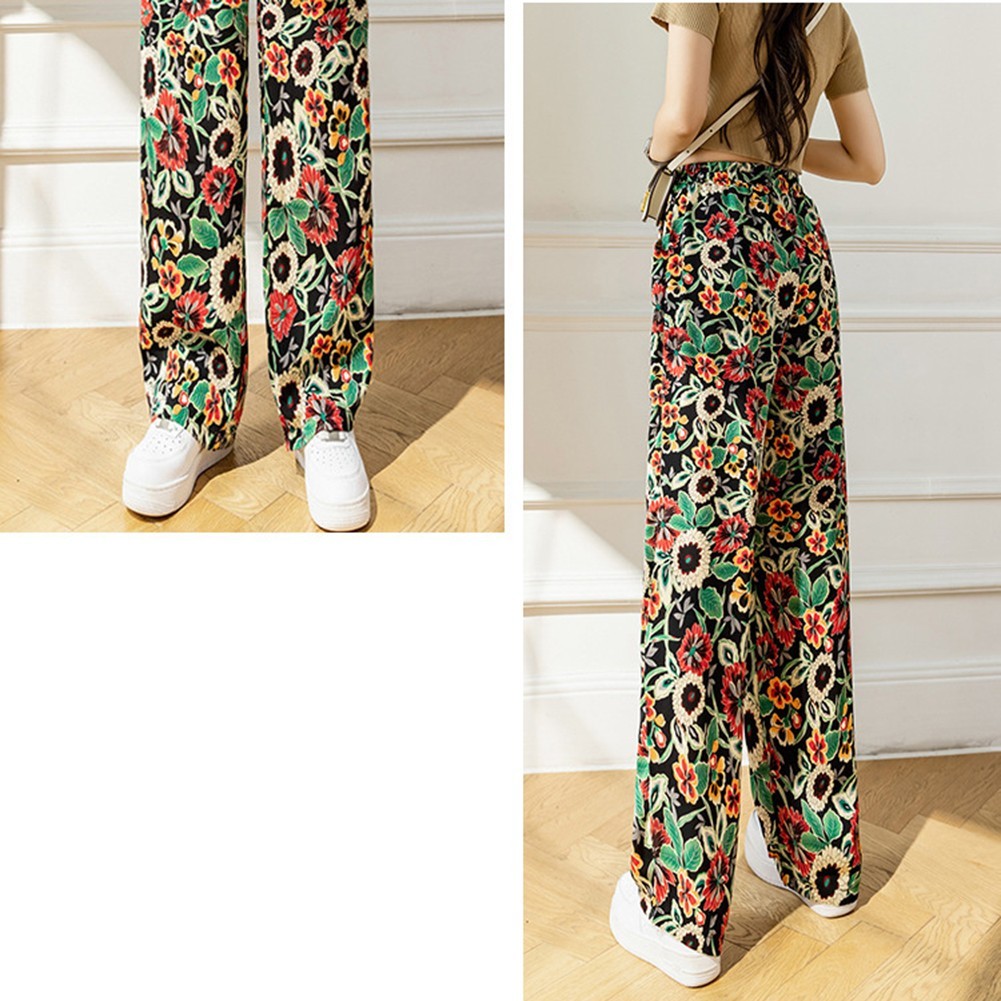 Trendige lockere Hose mit weitem Bein für Damen mit leuchtendem Sommer Batik Mu - Bild 20 von 32