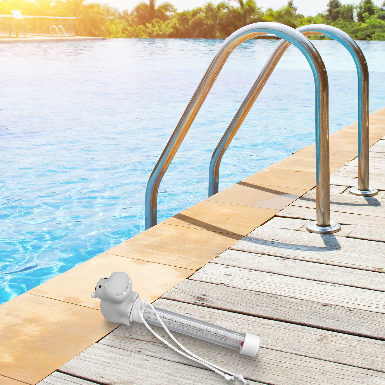 Convenient PVC Floating Thermometer for Accurate Pool Temperature Measurement - Picture 23 of 33