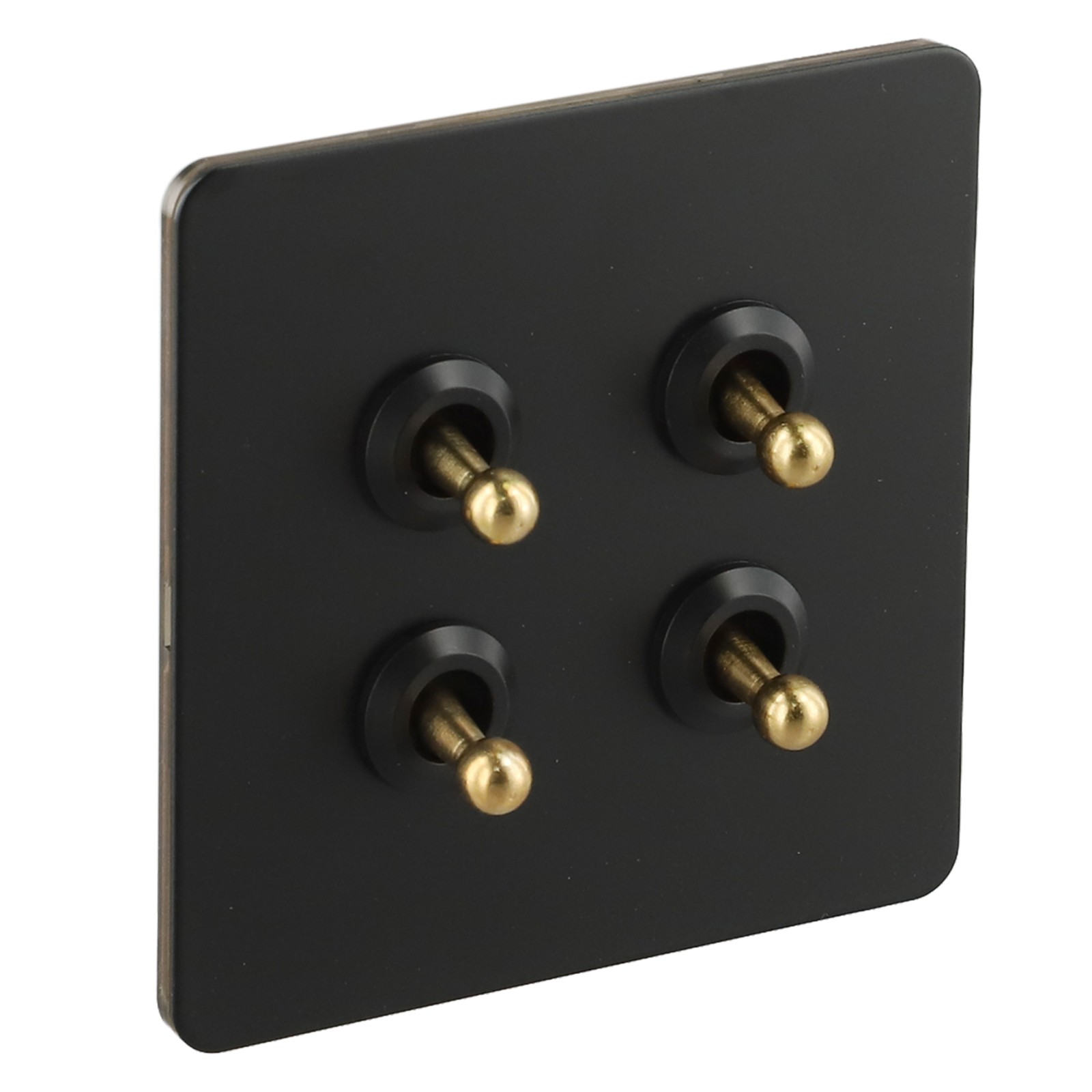 Interruptor de luz de palanca de latón de 86 mm de diseño innovador con panel metálico - Imagen 56 de 63