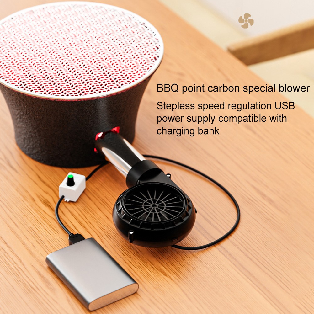 Einstellbare Geschwindigkeit USB BBQ Gebläse Leichter Ventilator für Camping u - Picture 35 of 36